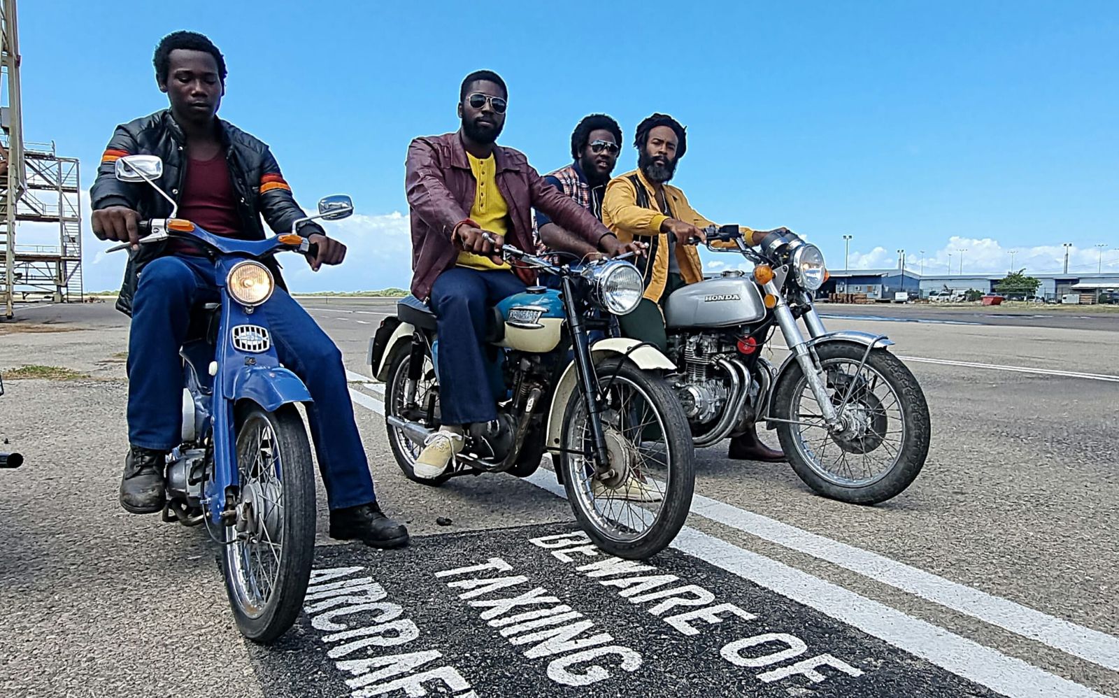 Riding vintage bikes for the Bob Marley: One Love biopic