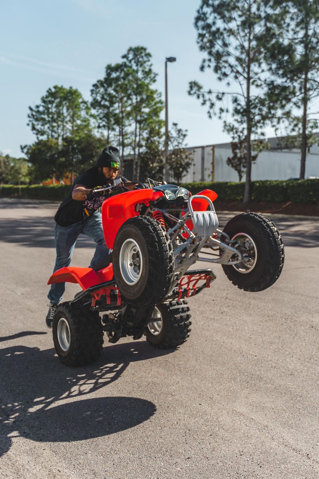 Quad wheelie